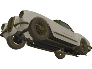 Lancia Aurelia B24 Spider (1955) 3D Model preview