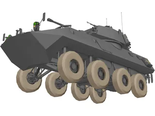 Lav 25 Piranha 3D Model preview