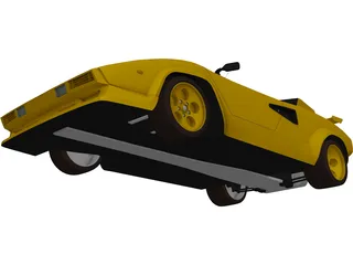 Lamborghini Countach (1978) 3D Model preview