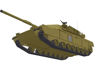 M1A1 Abrams 3D Model preview