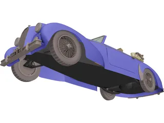 Talbot Lago (1959) 3D Model preview