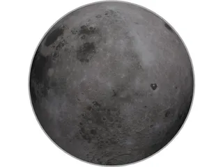 Planet Moon 3D Model preview