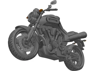 Yamaha MT-01 3D Model preview