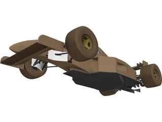 F1 Tyrrell Yamaha (1994) 3D Model preview