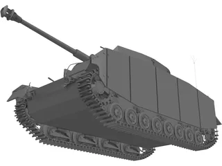 Panzer IV 3D Model preview