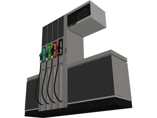 Petrol Pump 3D Model preview