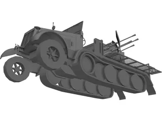SDKFZ 7/1 3D Model preview