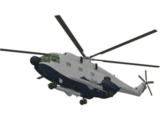 Aerospatiale SA 321 Super Frelon 3D Model preview