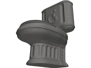 Toilet 3D Model preview