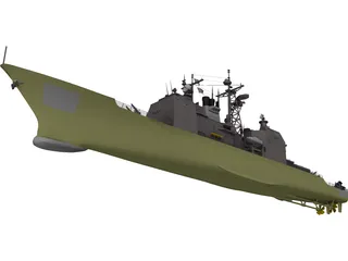 Valley Forge Ticonderoga Class 3D Model preview