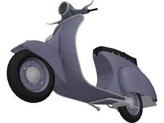 Scooter Vespa 3D Model preview