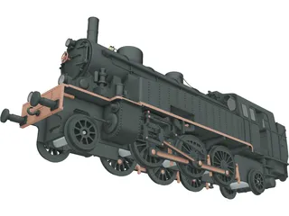 VLC75 Locomotive 3D Model preview