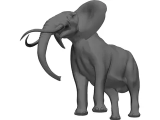 Elephant 3D Model preview
