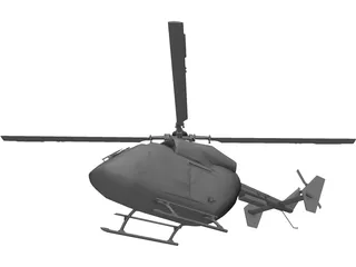MBB/Kawasaki BK 117 Rescue 3D Model preview