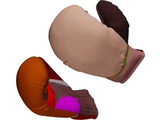 Boxing Gloves 3D Model preview