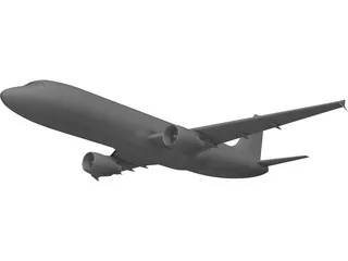 Airbus A320 3D Model preview