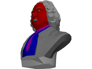Bach 3D Model preview