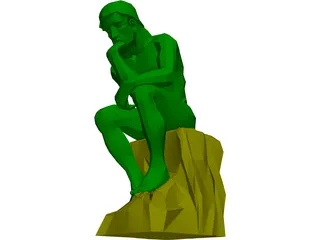 Thinker 3D Model preview