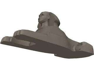 Egyptian Sphinx 3D Model preview