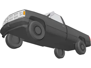 Chevrolet S10 Pickup (1991) 3D Model preview