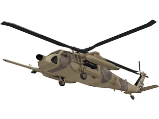 Sikorsky MH-60 3D Model preview