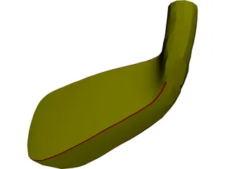 Golf Club Head Iron 3D Model preview