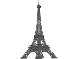 Eiffel Tower 3D Model preview