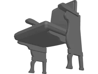 Theater Seats 3D Model preview