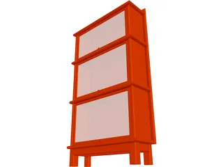 Bookcase 3D Model preview