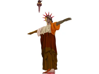 Statue of Liberty 3D Model preview