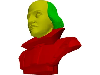 William Shakespeare 3D Model preview