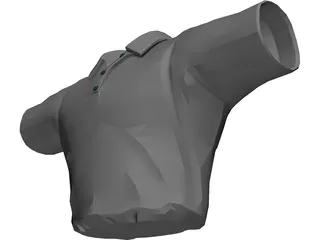 Golf Shirt 3D Model preview
