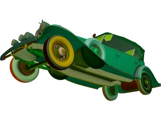 Cadillac V16M (1932) 3D Model preview