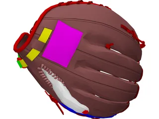 Baseball Glove 3D Model preview