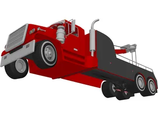 Tow Truck 3D Model preview
