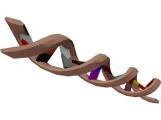 DNA Molecule 3D Model preview