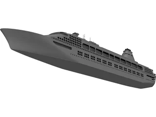 Cruise Ship 3D Model preview