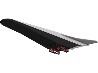 Rockwell X-30 3D Model preview