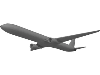 Boeing 767-400 3D Model preview