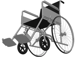 Wheelchair 3D Model preview
