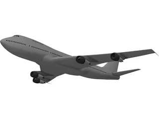 Boeing 747 3D Model preview