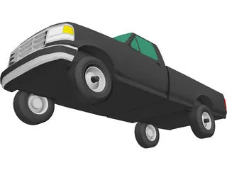 Ford F-350 Pickup (1993) 3D Model preview