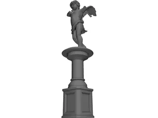 Cupid Statue 3D Model preview