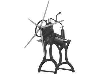 Antique Press 3D Model preview