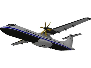 ATR 72 3D Model preview