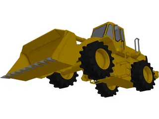 Tractor Front Loader 3D Model preview