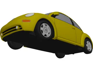 Volkswagen Beetle (1998) 3D Model preview