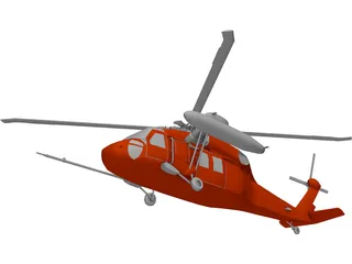 Sikorsky UH-60 Black Hawk 3D Model preview