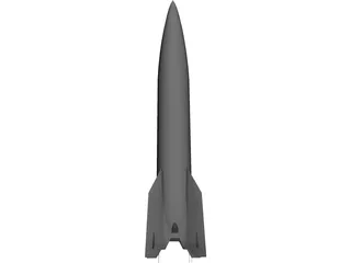 V-2 Rocket 3D Model preview