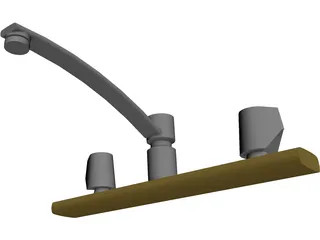 Kitchen Faucet 3D Model preview